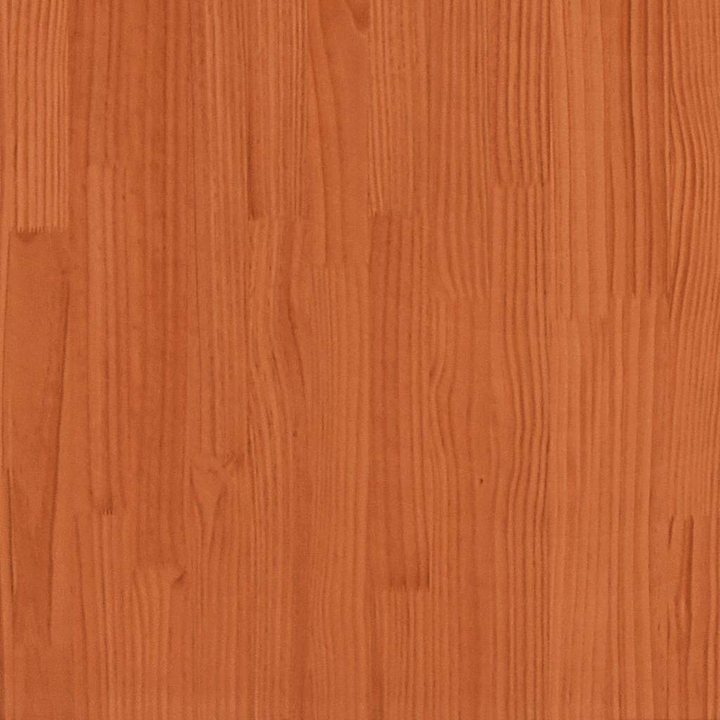 Pat Zi Cu Extensie/Sertare Maro Ceruit 90X190 Cm Lemn Masiv Pin