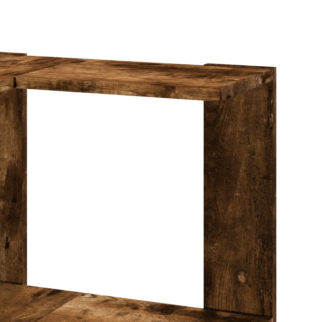Bibliotecă 3 Niveluri Stejar Fumuriu 50X50X102Cm Lemn Prelucrat