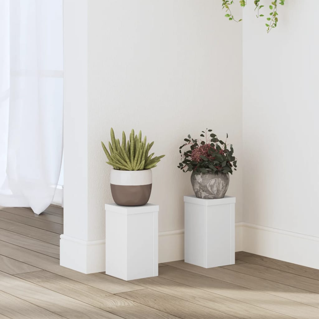 Suporturi De Plante 2 Buc. Gri Sonoma 10X10X18Cm Lemn Prelucrat