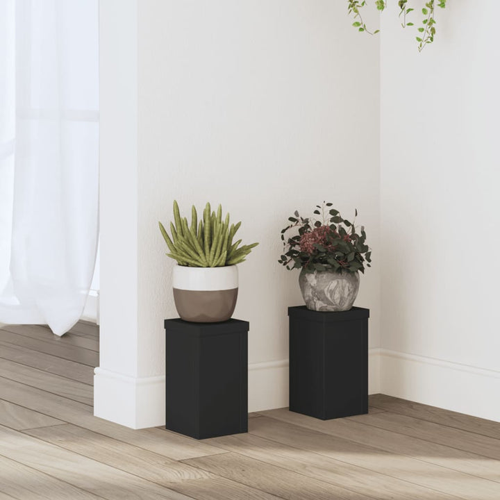 Suporturi De Plante 2 Buc. Gri Sonoma 10X10X18Cm Lemn Prelucrat