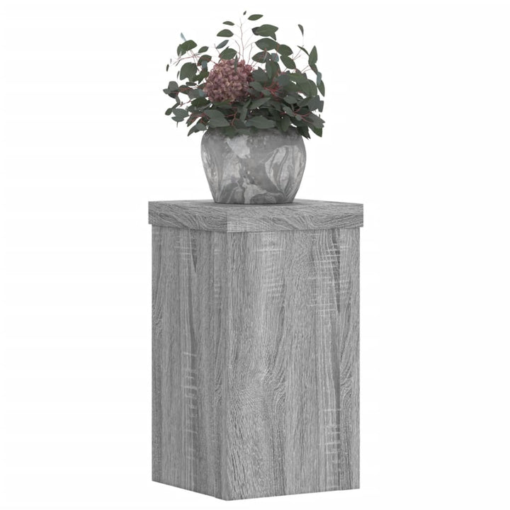 Suporturi De Plante 2 Buc. Gri Sonoma 10X10X18Cm Lemn Prelucrat