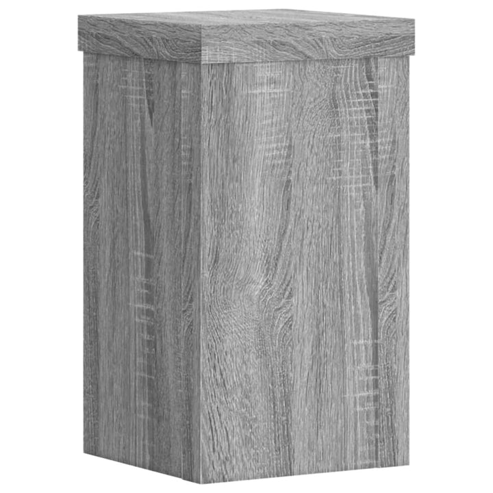 Suporturi De Plante 2 Buc. Gri Sonoma 10X10X18Cm Lemn Prelucrat