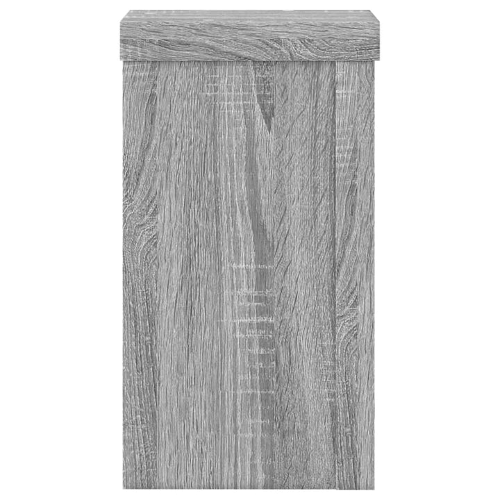 Suporturi De Plante 2 Buc. Gri Sonoma 10X10X18Cm Lemn Prelucrat