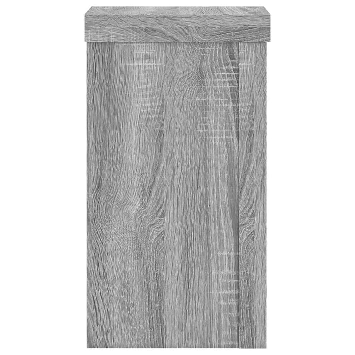 Suporturi De Plante 2 Buc. Gri Sonoma 10X10X18Cm Lemn Prelucrat