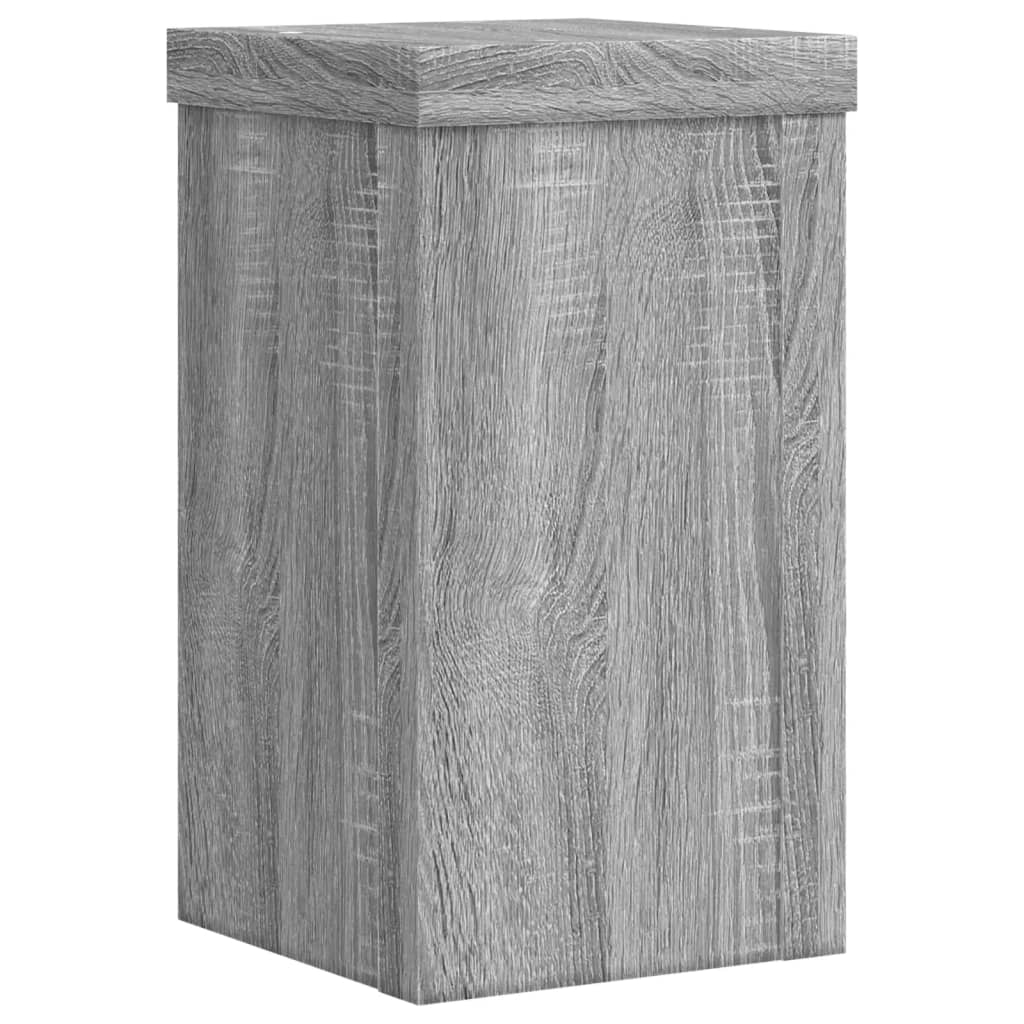 Suporturi De Plante 2 Buc. Gri Sonoma 10X10X18Cm Lemn Prelucrat