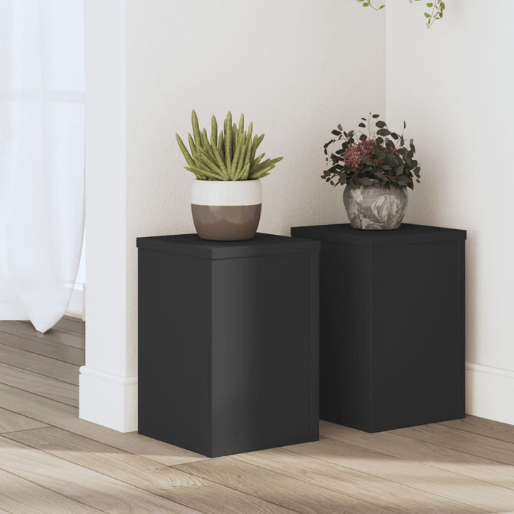 Suporturi De Plante 2 Buc. Gri Sonoma 10X10X18Cm Lemn Prelucrat