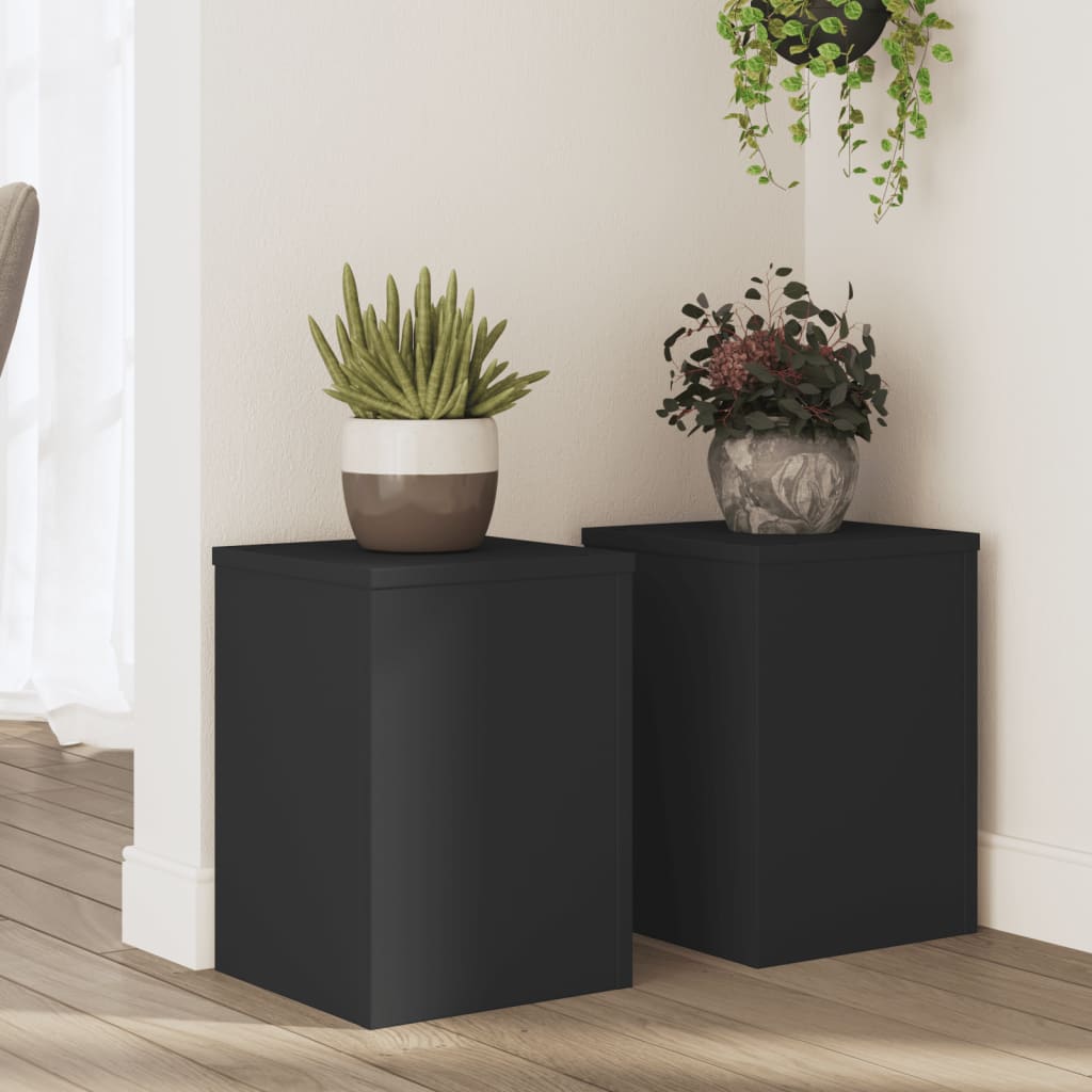 Suporturi De Plante 2 Buc. Gri Sonoma 10X10X18Cm Lemn Prelucrat