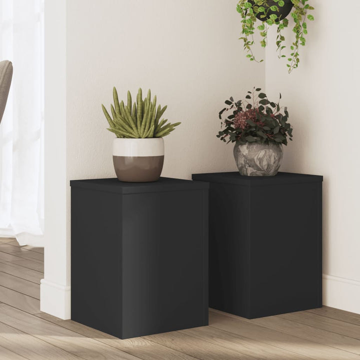 Suporturi De Plante 2 Buc. Gri Sonoma 10X10X18Cm Lemn Prelucrat