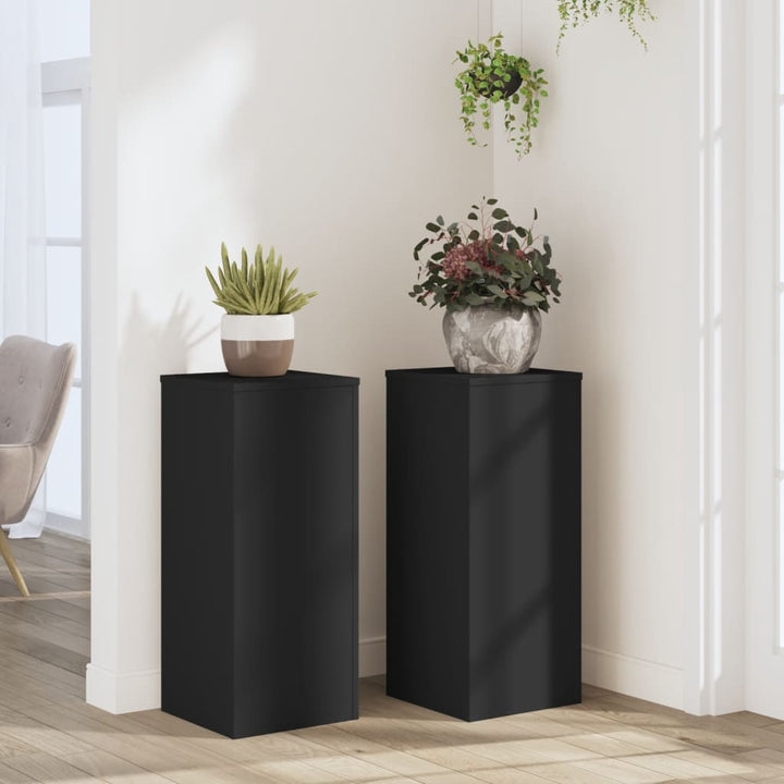 Suporturi De Plante 2 Buc. Gri Sonoma 10X10X18Cm Lemn Prelucrat
