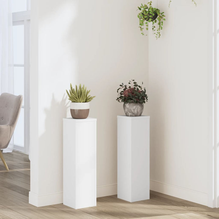 Suporturi De Plante 2 Buc. Gri Sonoma 10X10X18Cm Lemn Prelucrat