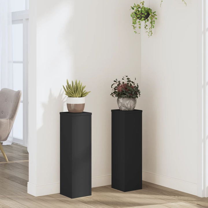 Suporturi De Plante 2 Buc. Gri Sonoma 10X10X18Cm Lemn Prelucrat
