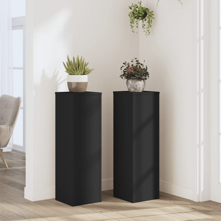 Suporturi De Plante 2 Buc. Gri Sonoma 10X10X18Cm Lemn Prelucrat