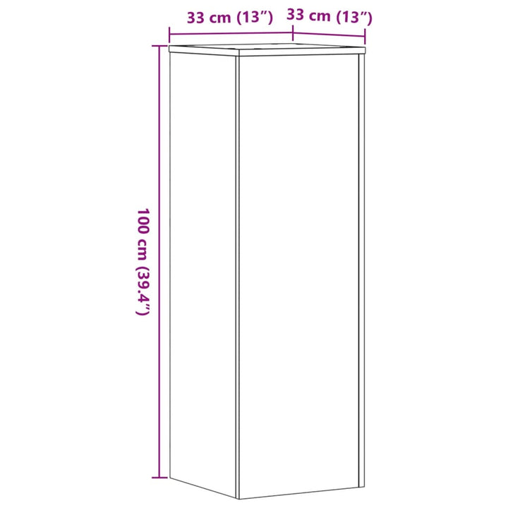 Suport De Plante, , 33X33X100 Cm, Lemn Prelucrat