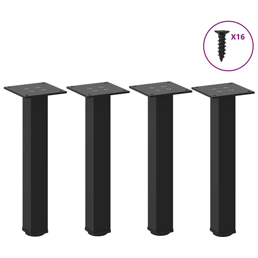 Picioare Pentru Măsuță De Cafea, 4 Buc., , 30-32 Cm, Oțel