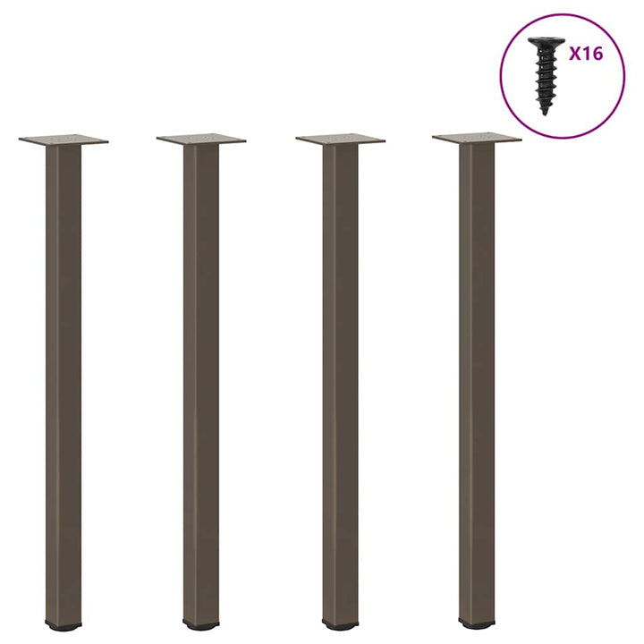 Picioare Pentru Măsuță De Cafea, 4 Buc., , 30-32 Cm, Oțel