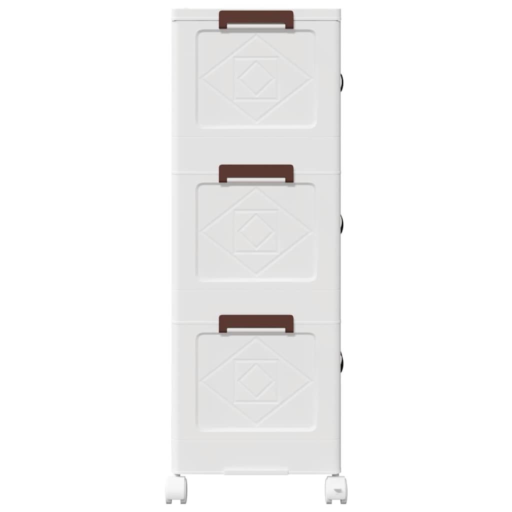 Cutie De Depozitare Stivuită Cu Roți 28 L 48,5X29,5X86 Cm