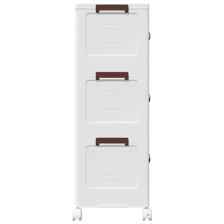 Cutie De Depozitare Stivuită Cu Roți 28 L 48,5X29,5X86 Cm