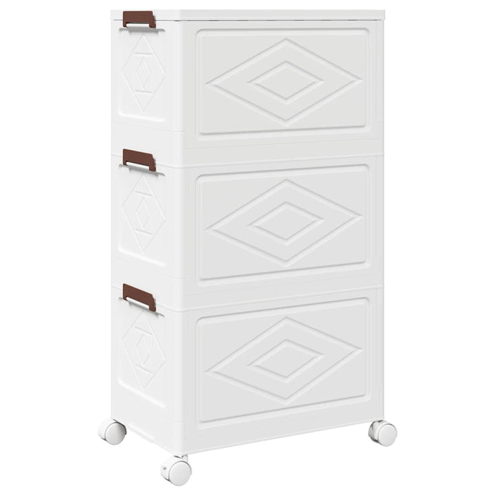 Cutie De Depozitare Stivuită Cu Roți 28 L 48,5X29,5X86 Cm
