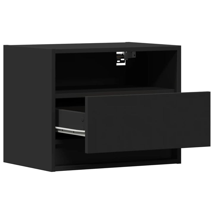 Noptiere Montate Pe Perete Cu Lumini Led, 2 Buc.,