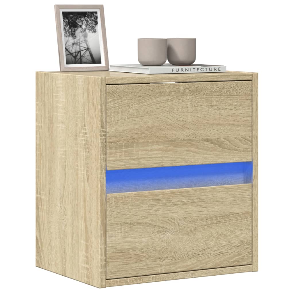 Comodă Tv De Perete Cu Lumini Led, , 180X31X45 Cm