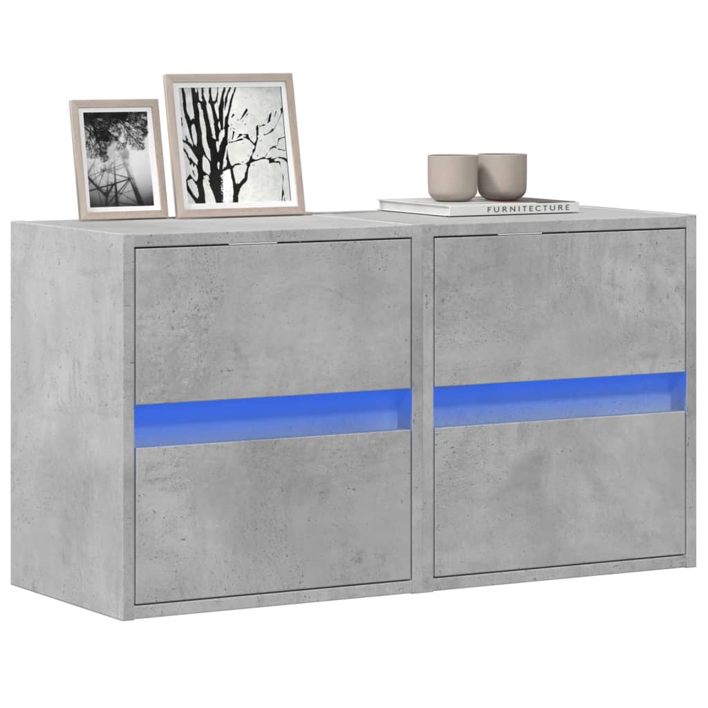 Comodă Tv De Perete Cu Lumini Led, , 180X31X45 Cm