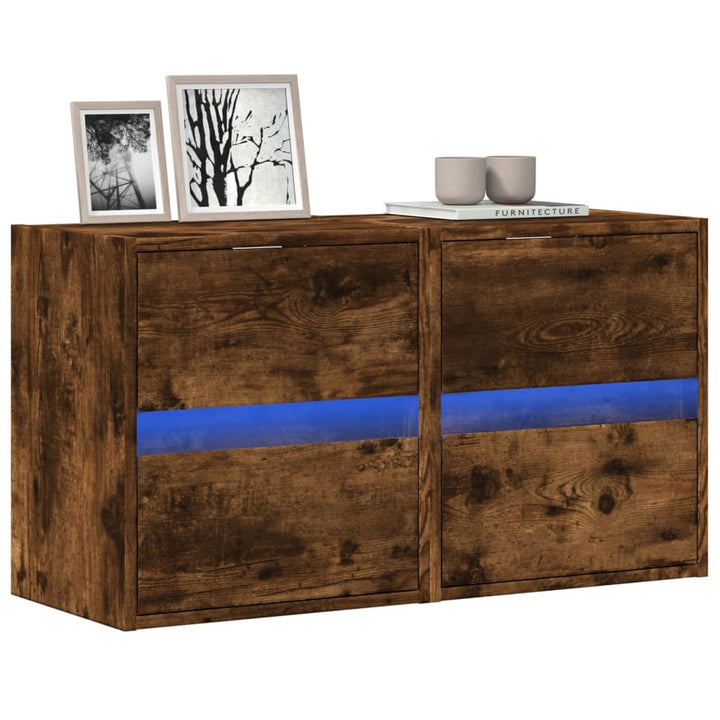Comodă Tv De Perete Cu Lumini Led, , 180X31X45 Cm