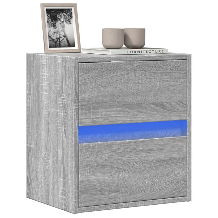 Comodă Tv De Perete Cu Lumini Led, , 180X31X45 Cm