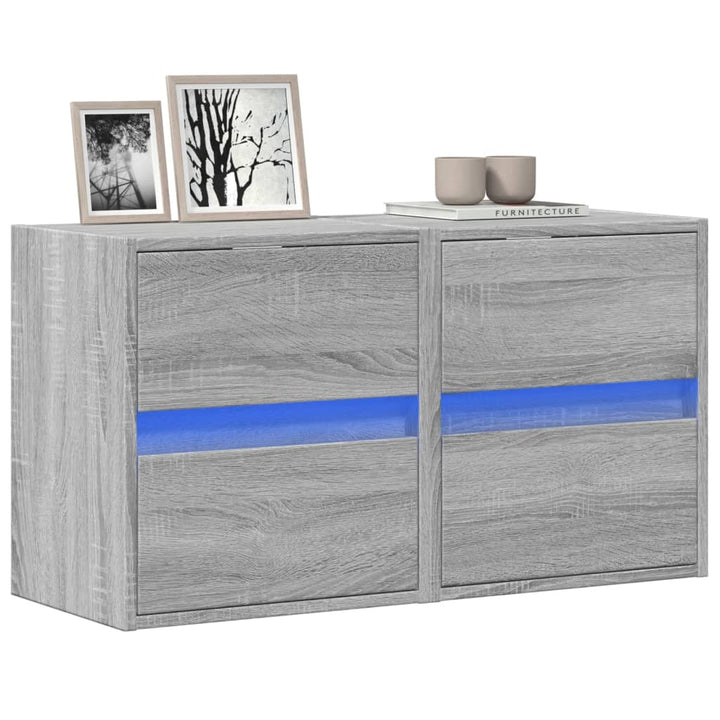 Comodă Tv De Perete Cu Lumini Led, , 180X31X45 Cm
