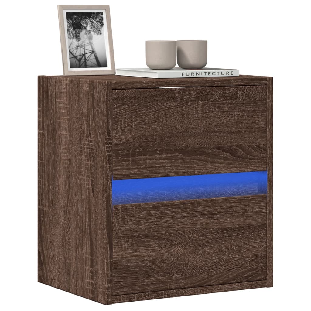 Comodă Tv De Perete Cu Lumini Led, , 180X31X45 Cm