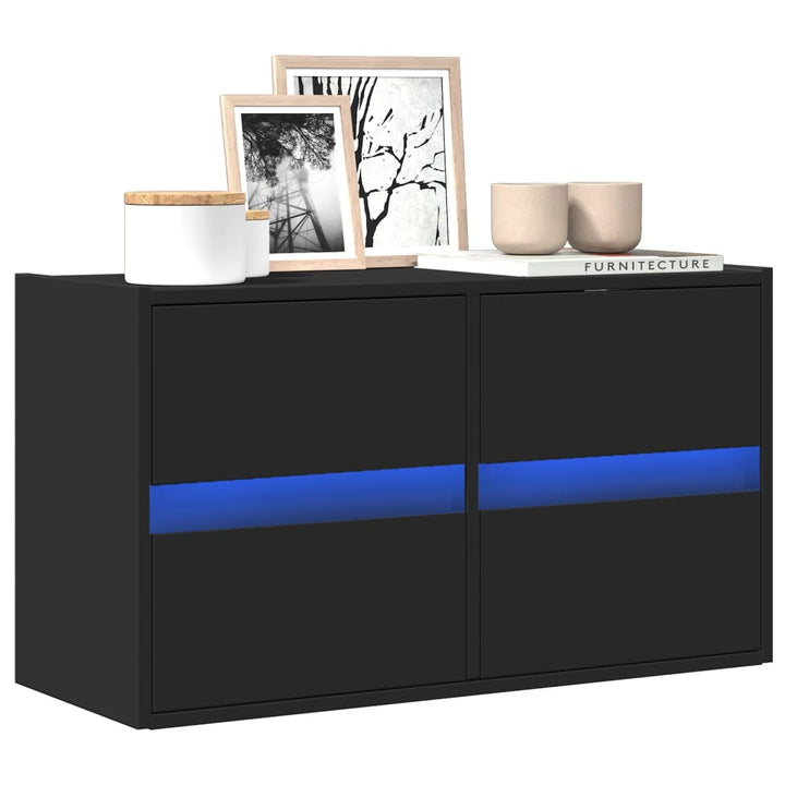Comodă Tv De Perete Cu Lumini Led, , 180X31X45 Cm