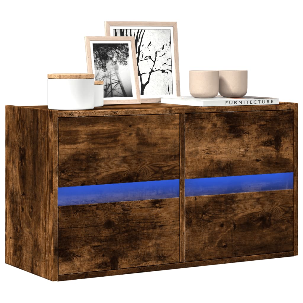 Comodă Tv De Perete Cu Lumini Led, , 180X31X45 Cm