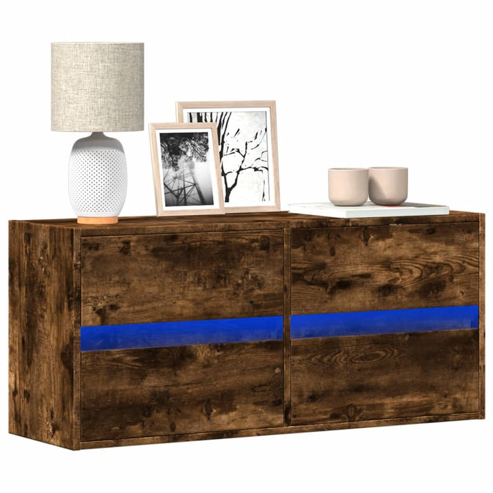 Comodă Tv De Perete Cu Lumini Led, , 180X31X45 Cm