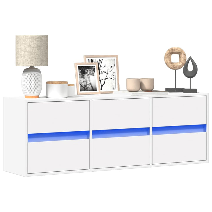 Comodă Tv De Perete Cu Lumini Led, , 180X31X45 Cm