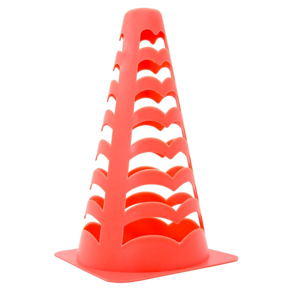Conuri De Fotbal, 6 Buc., Portocaliu, Stivuibile, 13X13X22,5 Cm
