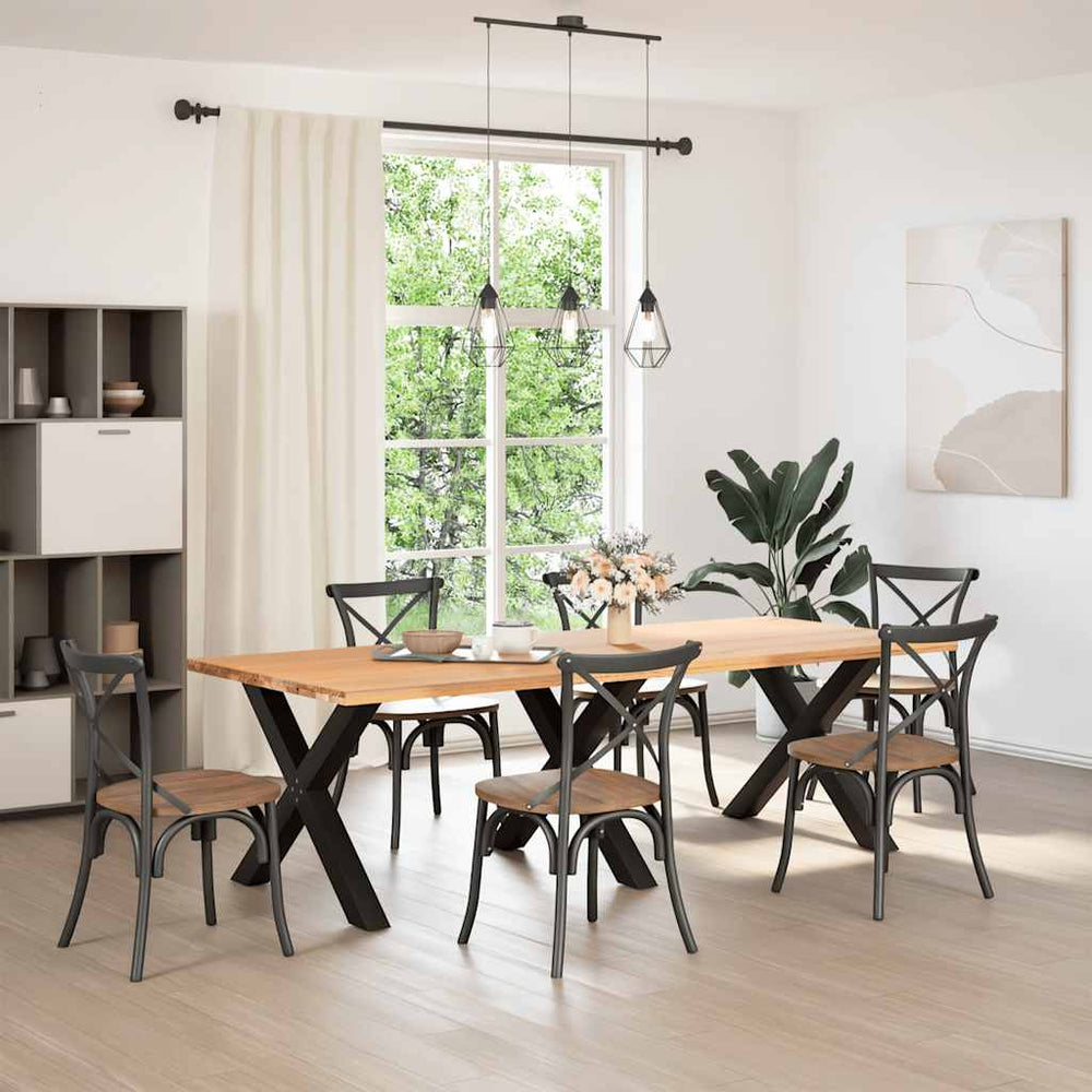 Picioare Pentru Masă În Formă X 3 Buc 90X(72-73) Cm Oțel