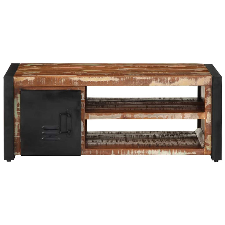 Masuta De Cafea Multicolora 90X50X36 Cm Lemn Masiv Recuperat