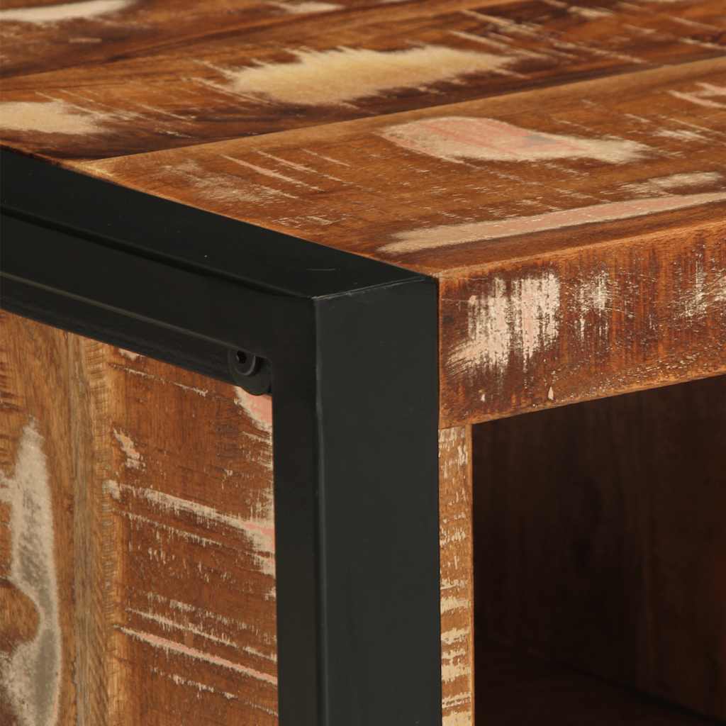 Masuta De Cafea Multicolora 90X50X36 Cm Lemn Masiv Recuperat