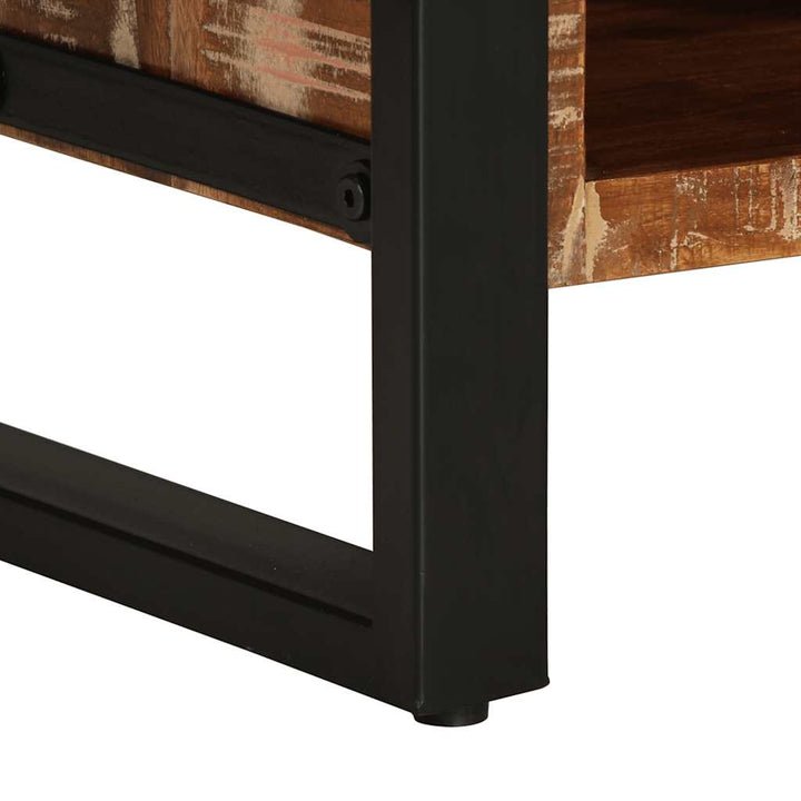 Masuta De Cafea Multicolora 90X50X36 Cm Lemn Masiv Recuperat