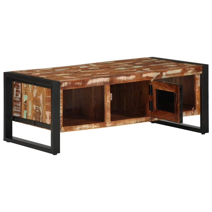 Masuta De Cafea Multicolora 90X50X36 Cm Lemn Masiv Recuperat