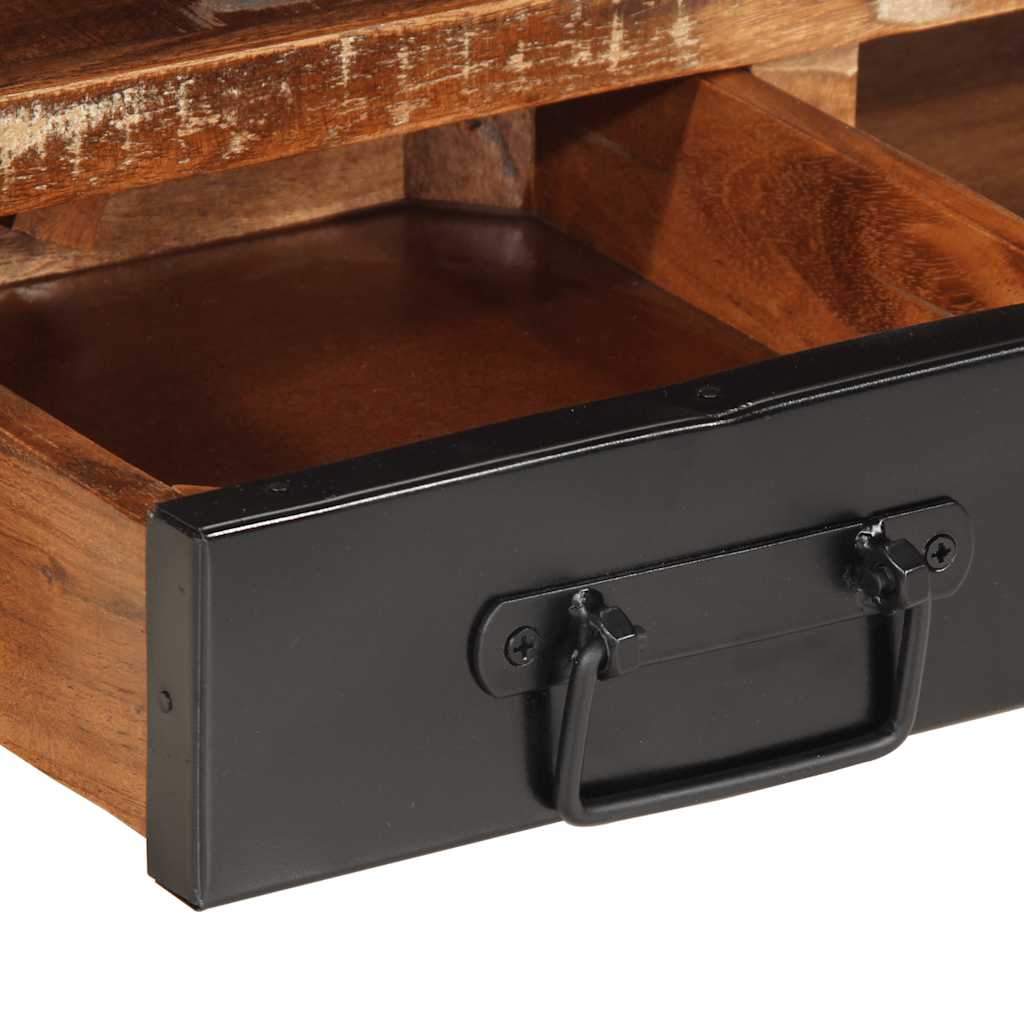 Masuta De Cafea Multicolora 90X50X36 Cm Lemn Masiv Recuperat