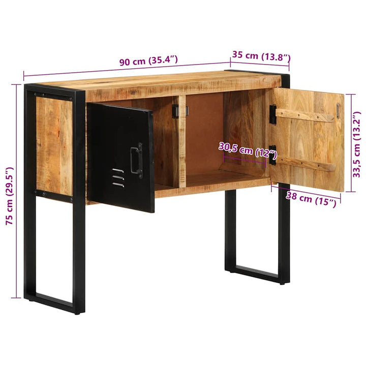 Consolă 90X35X75 Cm Din Lemn Masiv De Mango