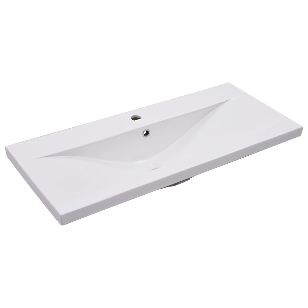 Set Mobilier De Baie, 2 Piese, Ceramică Și Lemn Prelucrat