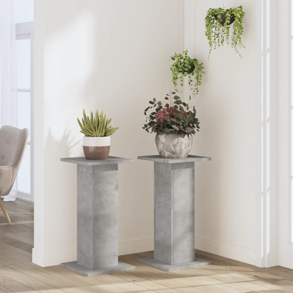 Suport De Plante, 2 Buc., , Lemn Prelucrat
