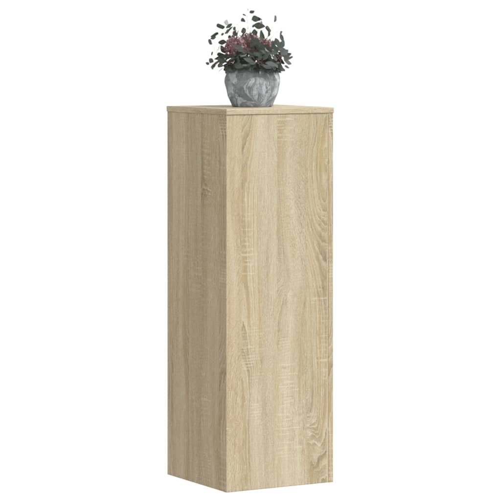 Suporturi De Plante 2 Buc. Gri Sonoma 10X10X18Cm Lemn Prelucrat