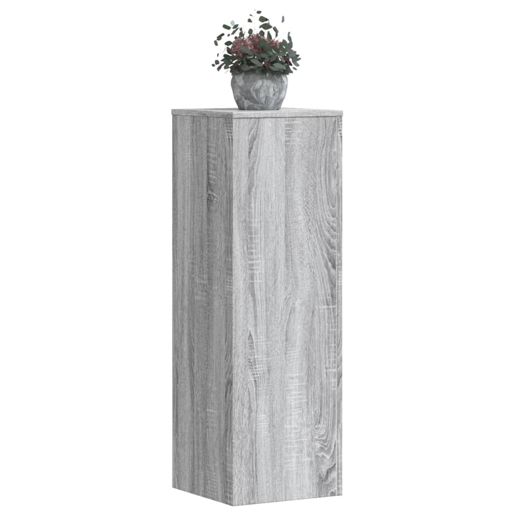 Suporturi De Plante 2 Buc. Gri Sonoma 10X10X18Cm Lemn Prelucrat
