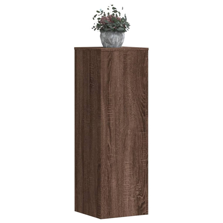 Suporturi De Plante 2 Buc. Gri Sonoma 10X10X18Cm Lemn Prelucrat