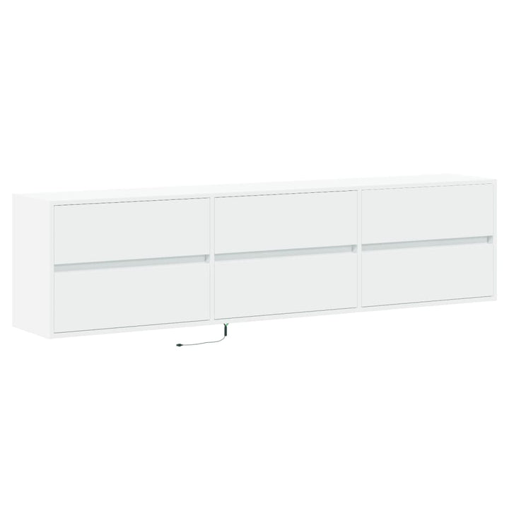 Comodă Tv De Perete Cu Lumini Led, , 180X31X45 Cm