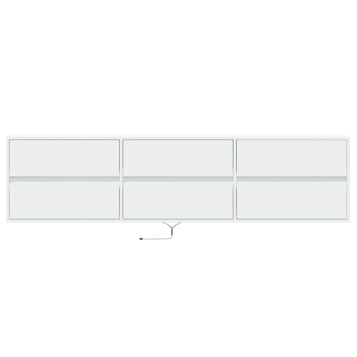 Comodă Tv De Perete Cu Lumini Led, , 180X31X45 Cm