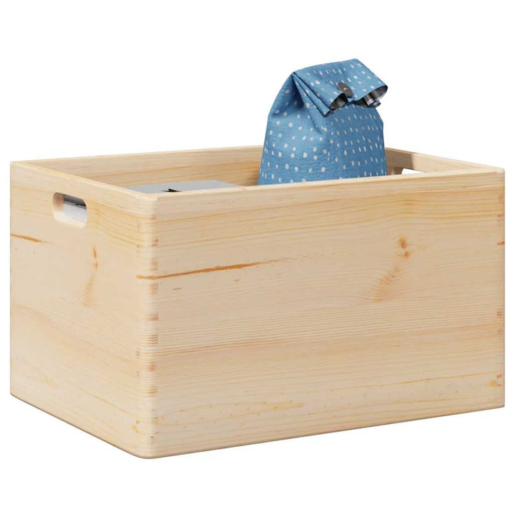 Cutie Din Lemn Cu Capac 40X30X23 Cm Din Lemn Masiv De Pin