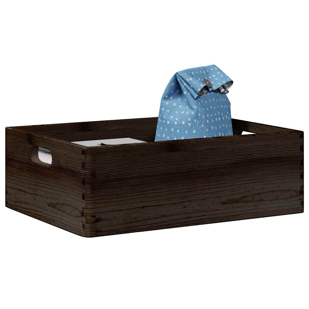 Cutie Din Lemn Cu Capac 40X30X23 Cm Din Lemn Masiv De Pin
